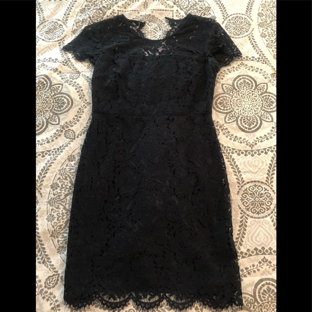Banana Republic Black Lace Dress